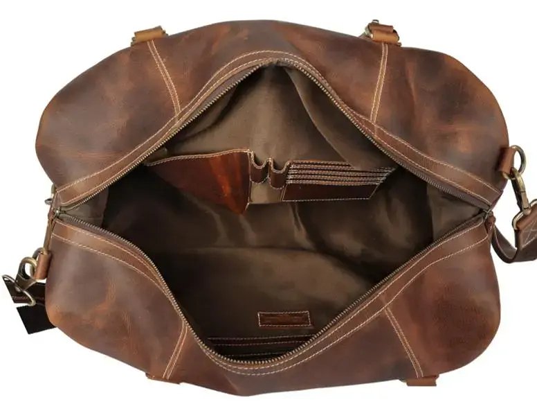 Leather Duffle Bag - Image 3